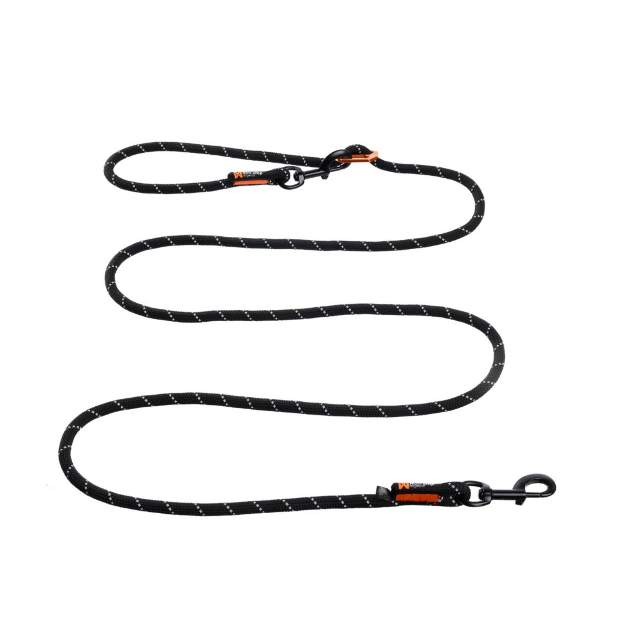 Non-Stop Dogwear Rock justerbart kobbel 2,3 m svart