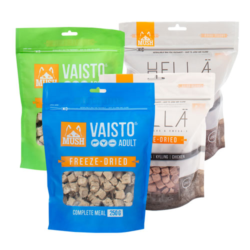 Samlefoto av Mush vaisto og Hella