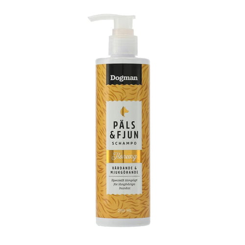 Dogman sjampo for langhåret hund 250 ml – med honning