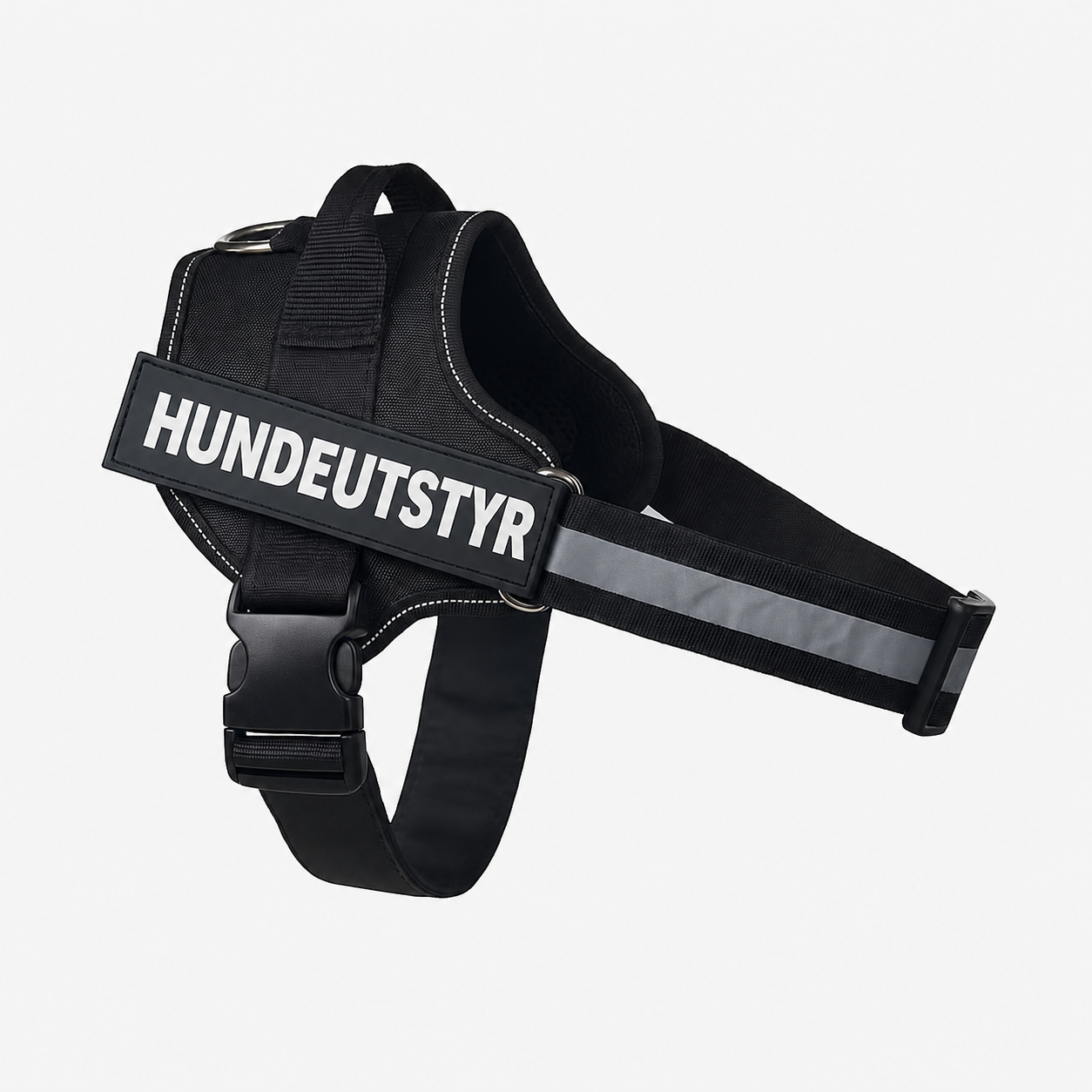 Hundesele med navn, refleks og håndtak