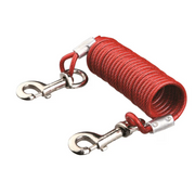 Trixie tilkoblingswire med spiral – 5 m plastbelagt line