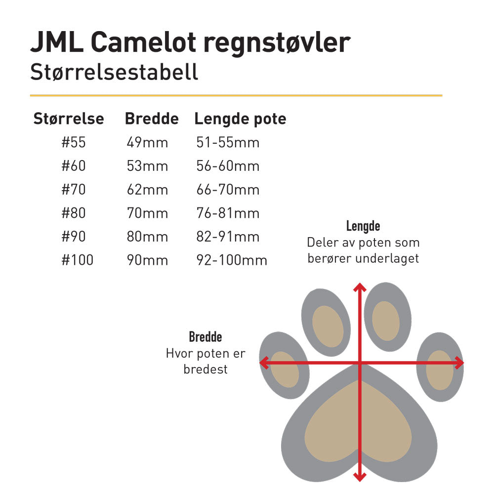 jml camelot regnstøvler