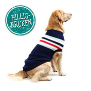 Strikket Trøye Marineblå - Striper