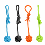 Tauleke med tyggeknute – draleke til hund med ball