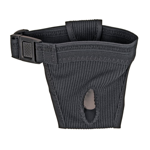 Justerbar tispetruse i sort nylon