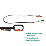 Touring Bungee 13mm – smalt elastisk hundekobbel fra Non-Stopp