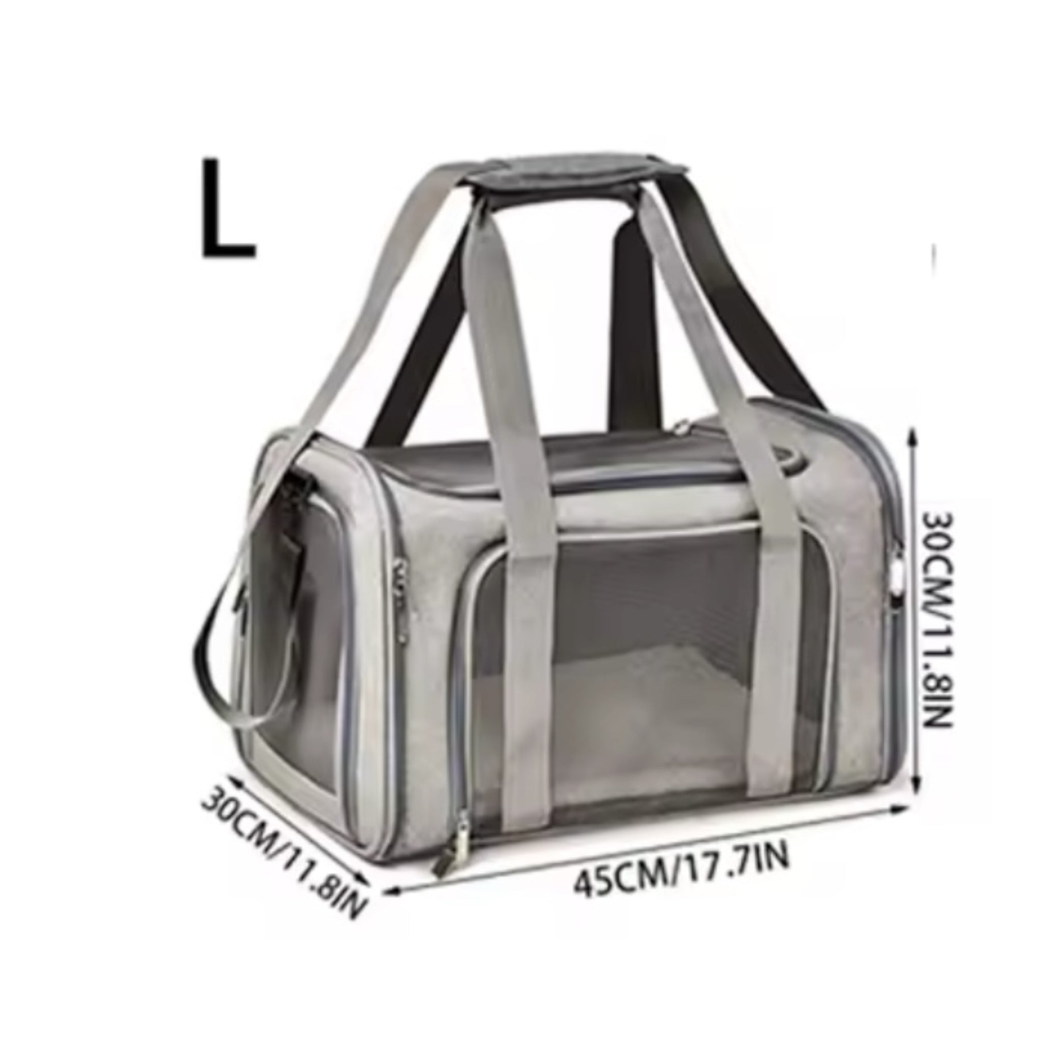 Transportbag til hund og katt – reisebag med netting