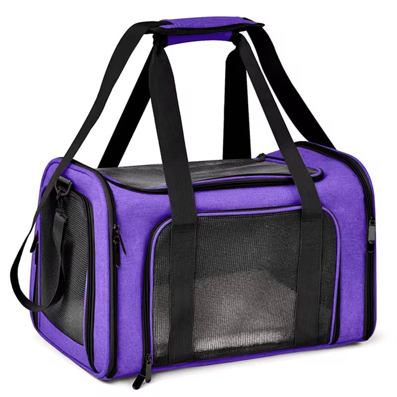 Transportbag til hund og katt – reisebag med netting