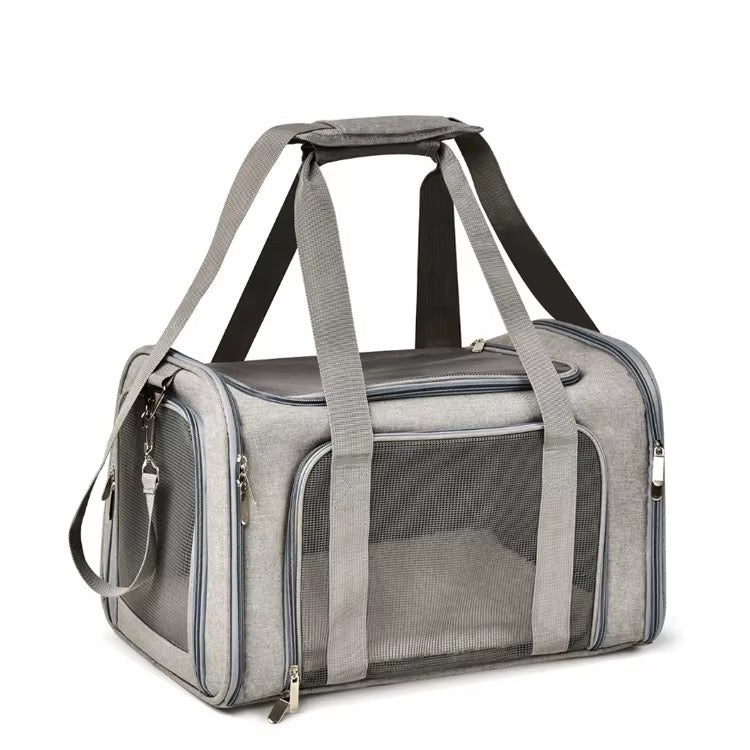 Transportbag til hund og katt – reisebag med netting