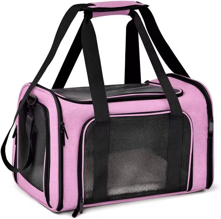 Transportbag til hund og katt – reisebag med netting