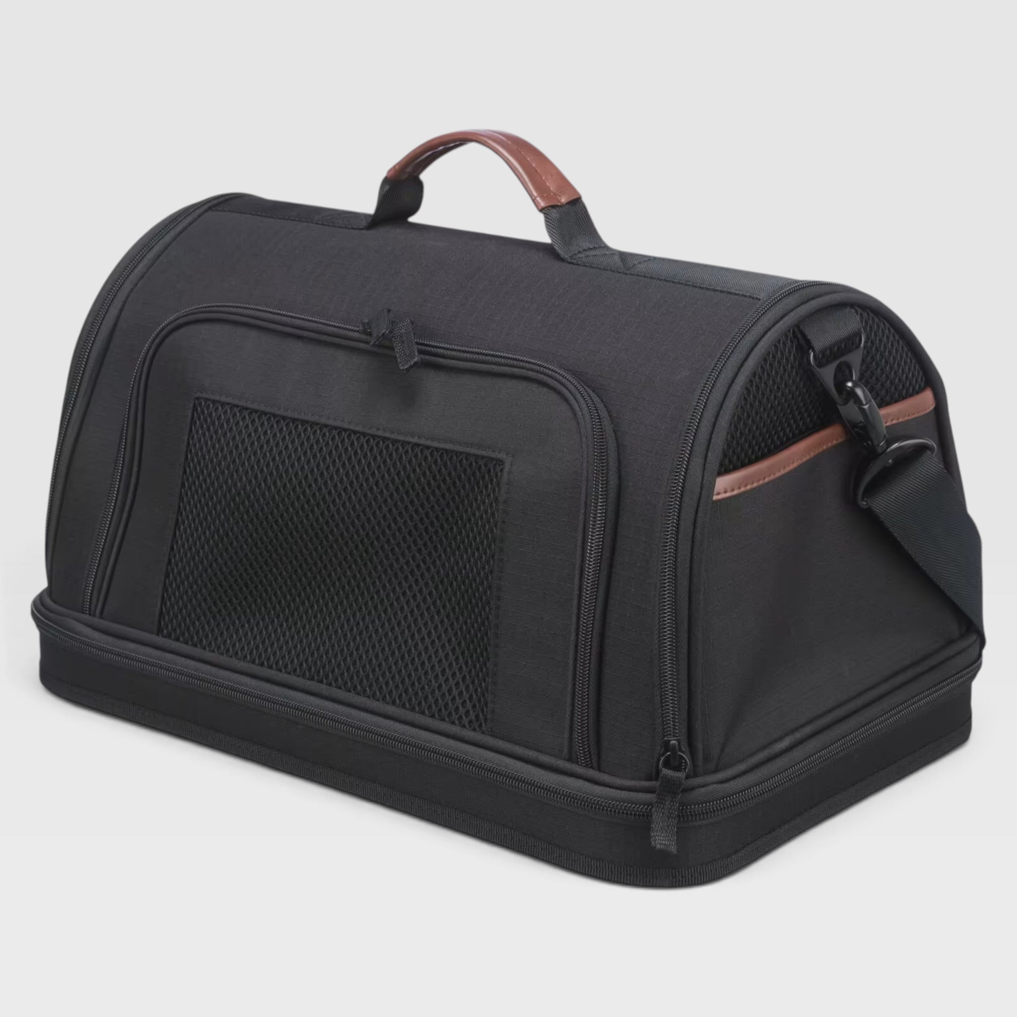 TRIXIE Gate Airline transportveske til hund i sort, 45 × 28 × 25 cm