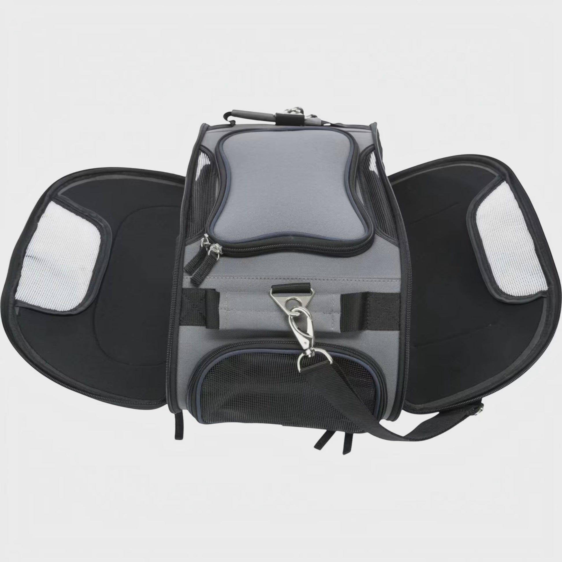 TRIXIE Wings transportveske til hund, 46 × 28 × 23 cm med uttakbar polstret bunn