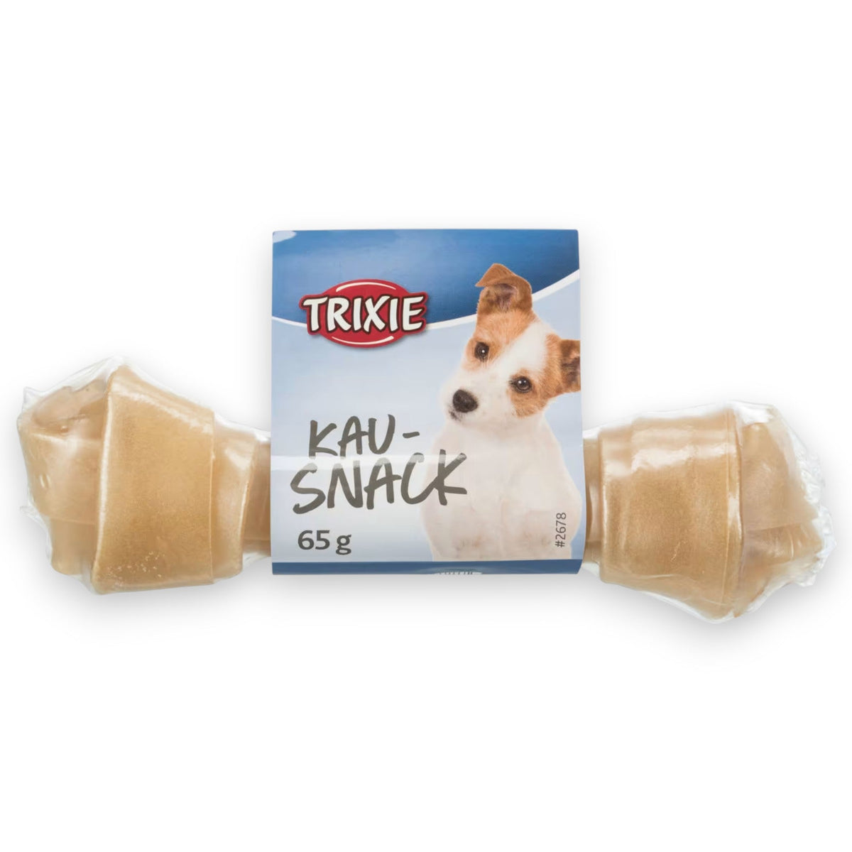 Tyggebein med knute 16 cm – klassisk råhudbein til hund