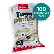 Tyggepinner til hund – oksehud 100-pk