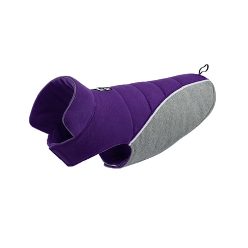 Tykt Fleecedekken - Lilla/Grå