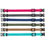 Valpehalsband sett 6 stk 17–25 cm i ulike farger