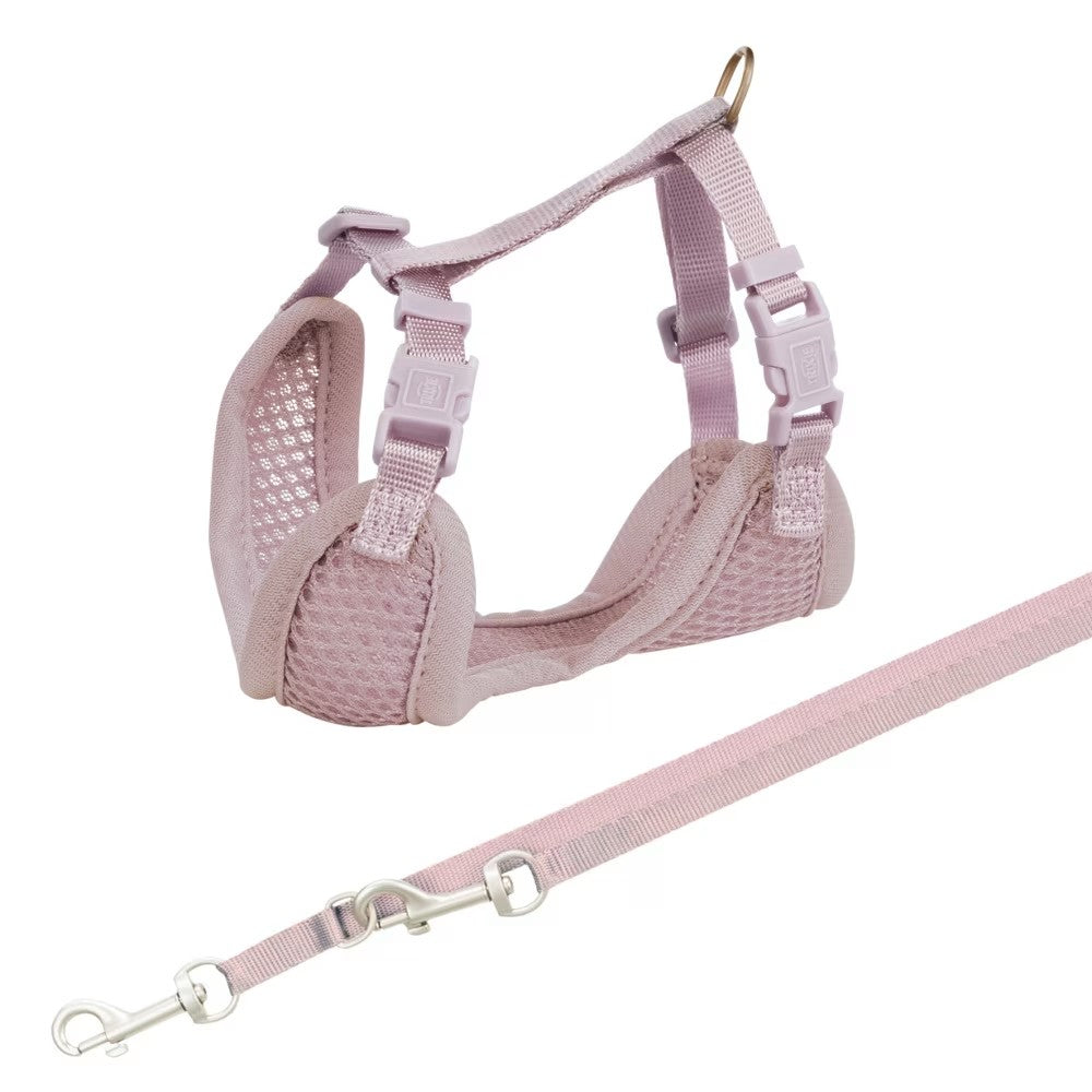 Trixie valpesele med kobbel – lilla sele 26–34 cm