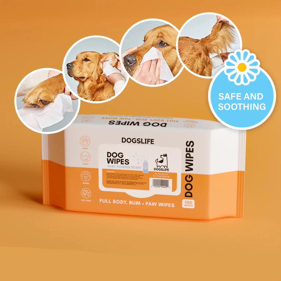 OurPetsLife våtservietter til hund 100 stk – med aloe vera