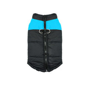 Vest for hund – svart/blå, vannavvisende og lett fôret