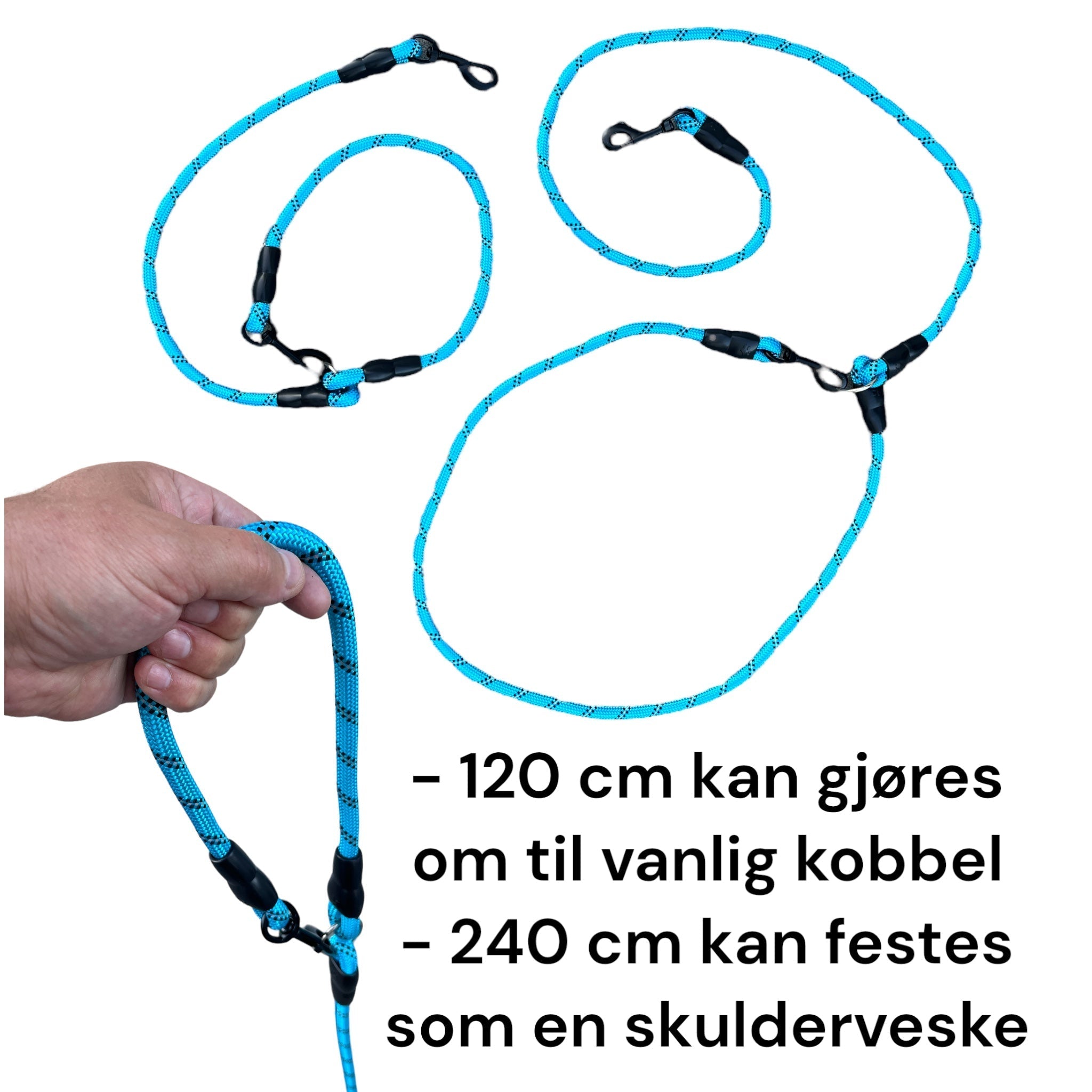 Y-bånd til to hunder