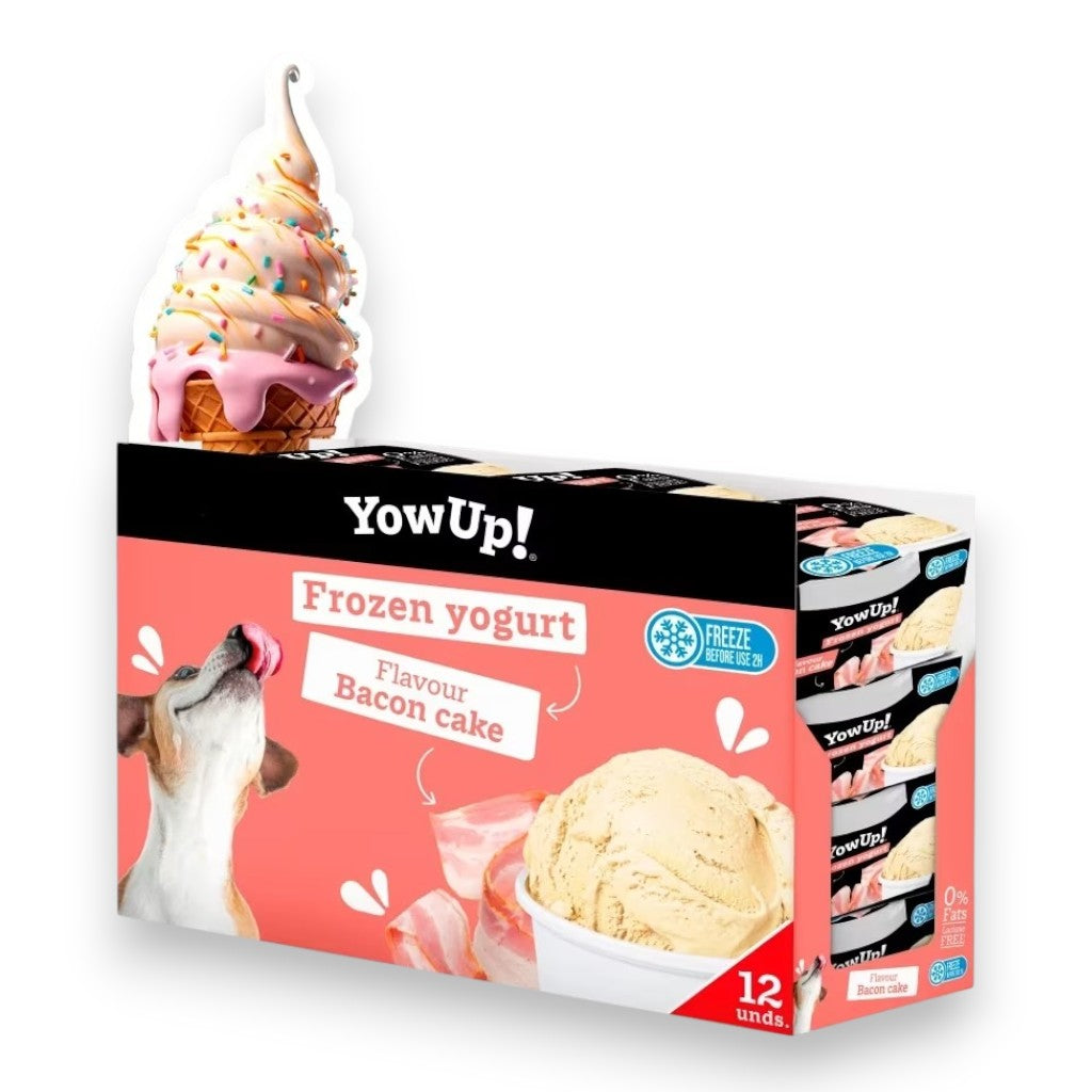 YowUp frossen yoghurt til hund & katt – baconkake