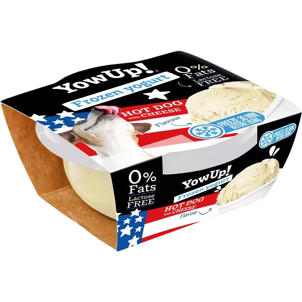 YowUp frossen yoghurt til hund & katt – pølse og ost