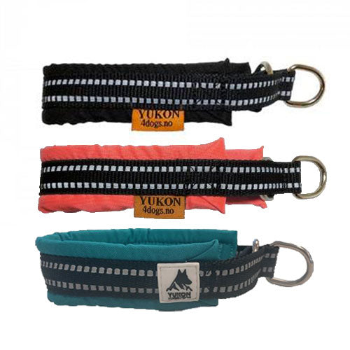 Yukon halvstrup halsbånd til hund - ass. farger